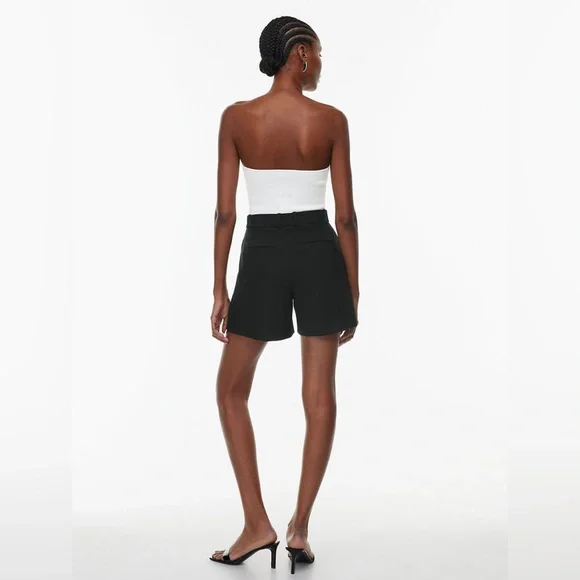 White Sculpt Knit Cropped Tube - Babaton - Picture 3 of 5